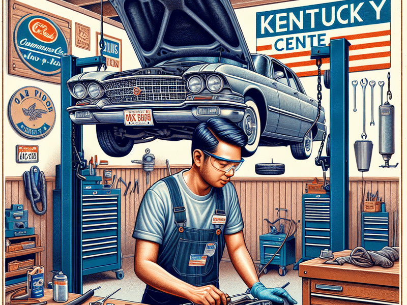 a car being repaired in a
