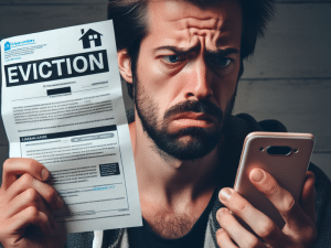 a distressed tenant holding an eviction