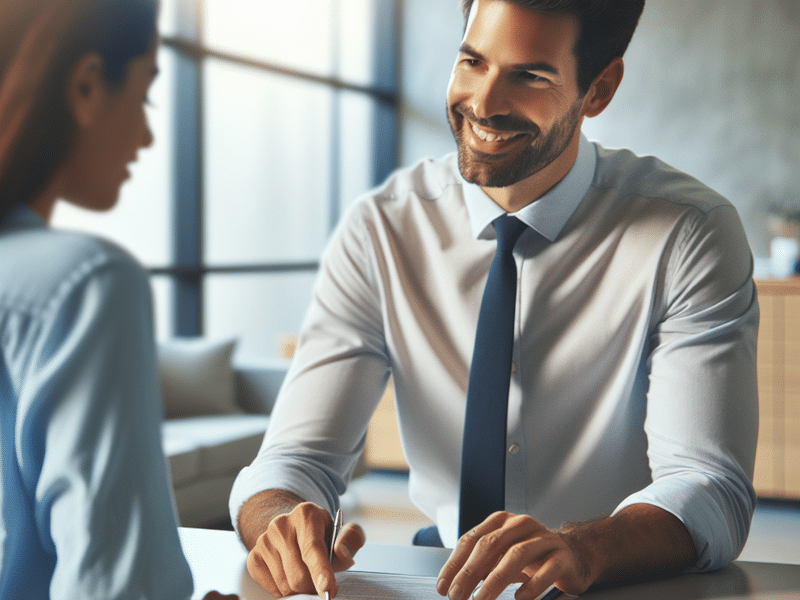 Best Payday Loans in Wyoming: Top Lenders & Tips 1 Credit union employee assisting a customer with a loan application