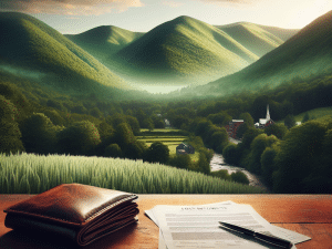 a serene view of vermonts green