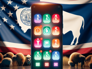 a smartphone displaying payday loan apps 2