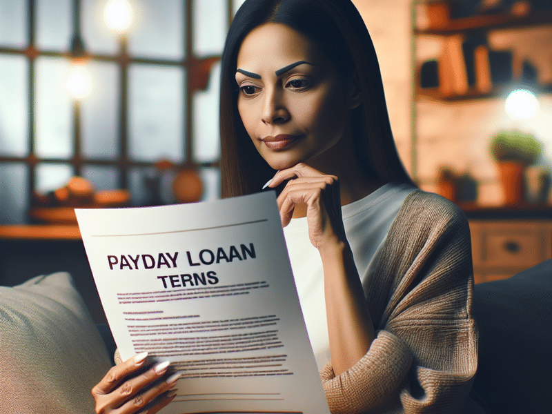 Payday Loans in Oklahoma: A Comprehensive Guide for 2025 1 Person reviewing payday loan terms in a home setting